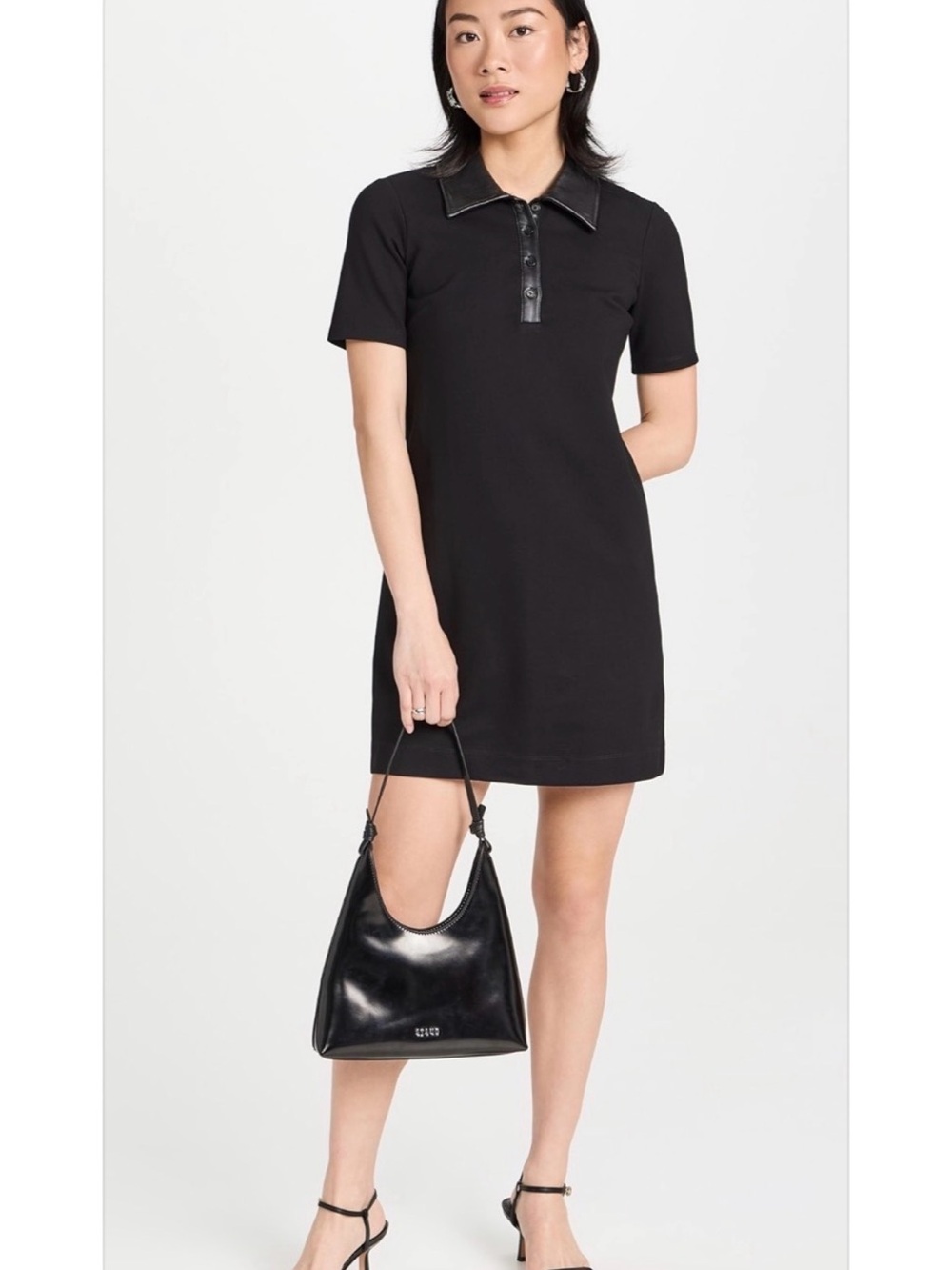 New Staud Winona Shoulder Black Bag - Picture 13 of 13